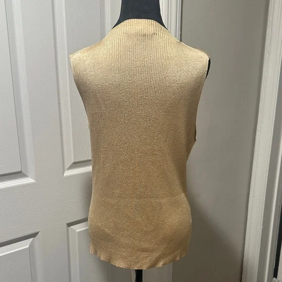 ☀️Gold Sleeveless Knit Top☀️ - Picture 4 of 5
